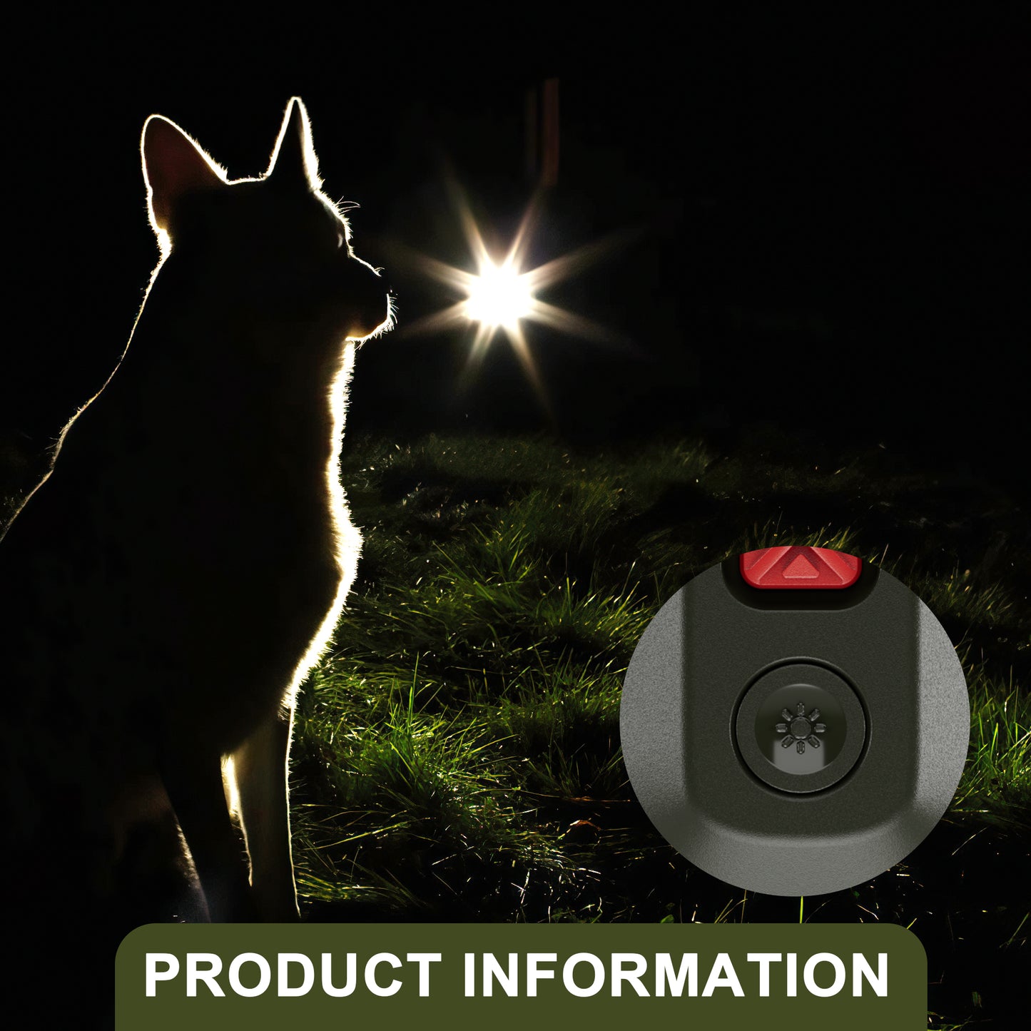UlePaw Rechargeable Ultrasonic Dog Bark Deterrent, Anti-Bark Device with LED Light