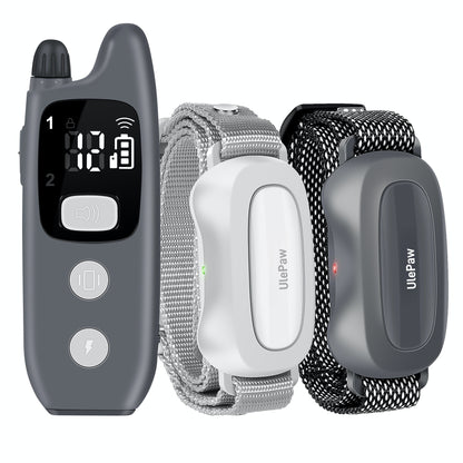 UlePaw Dog Training Shock Collar with Remote, IPX7 Waterproof Rechargeable