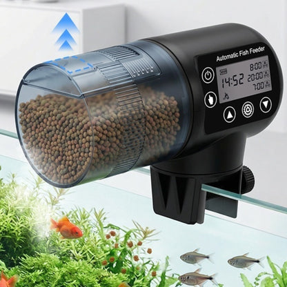 UlePaw 200ML Automatic Fish Feeder with LCD Timer, Moisture Proof