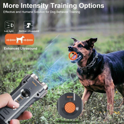 UlePaw Ultrasonic Anti Bark Device 40FT Rechargeable with LED Light