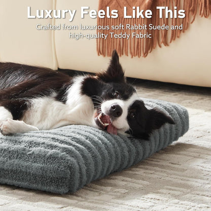 UlePaw Washable Dog Crate Bed Large Fluffy Kennel Pad Anti-Slip