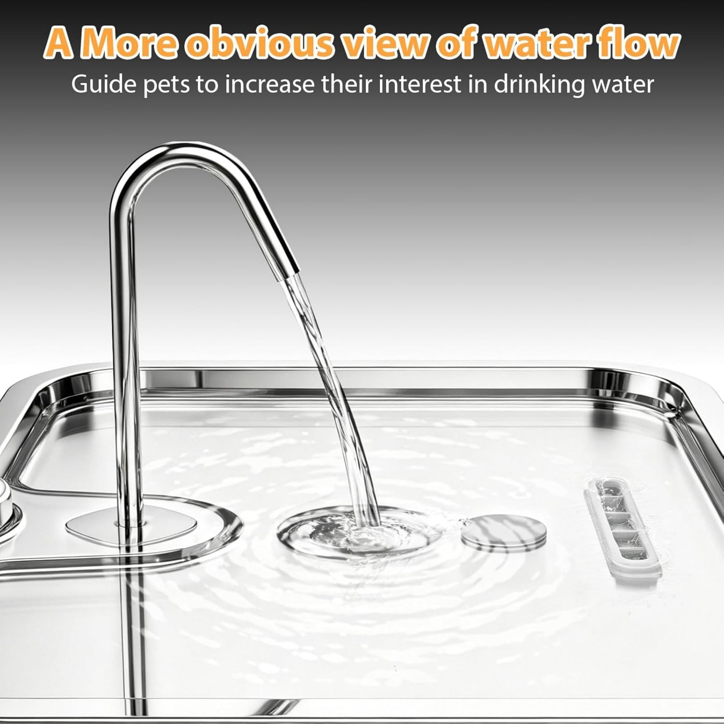 UlePaw 15L Stainless Steel Dog Water Fountain