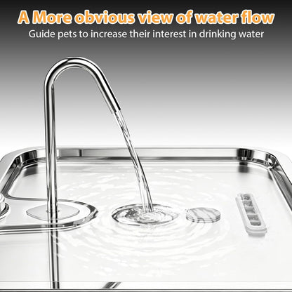 UlePaw 15L Stainless Steel Dog Water Fountain