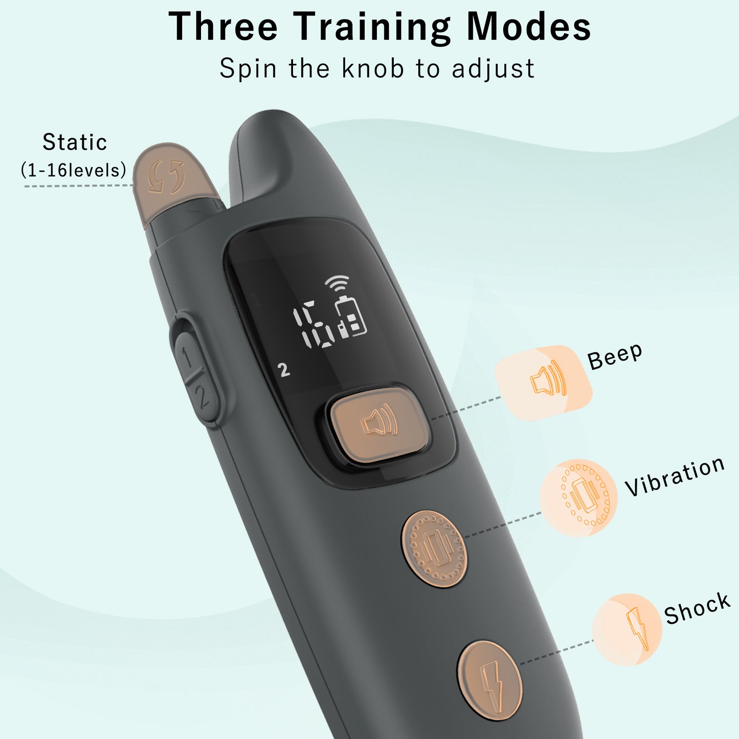UlePaw Dog Training Shock Collar with Remote, IPX7 Waterproof Rechargeable