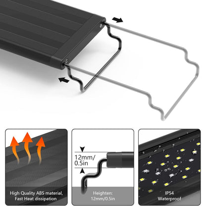 UlePaw LED Aquarium Light 18-24 Inch Full Spectrum with Timer