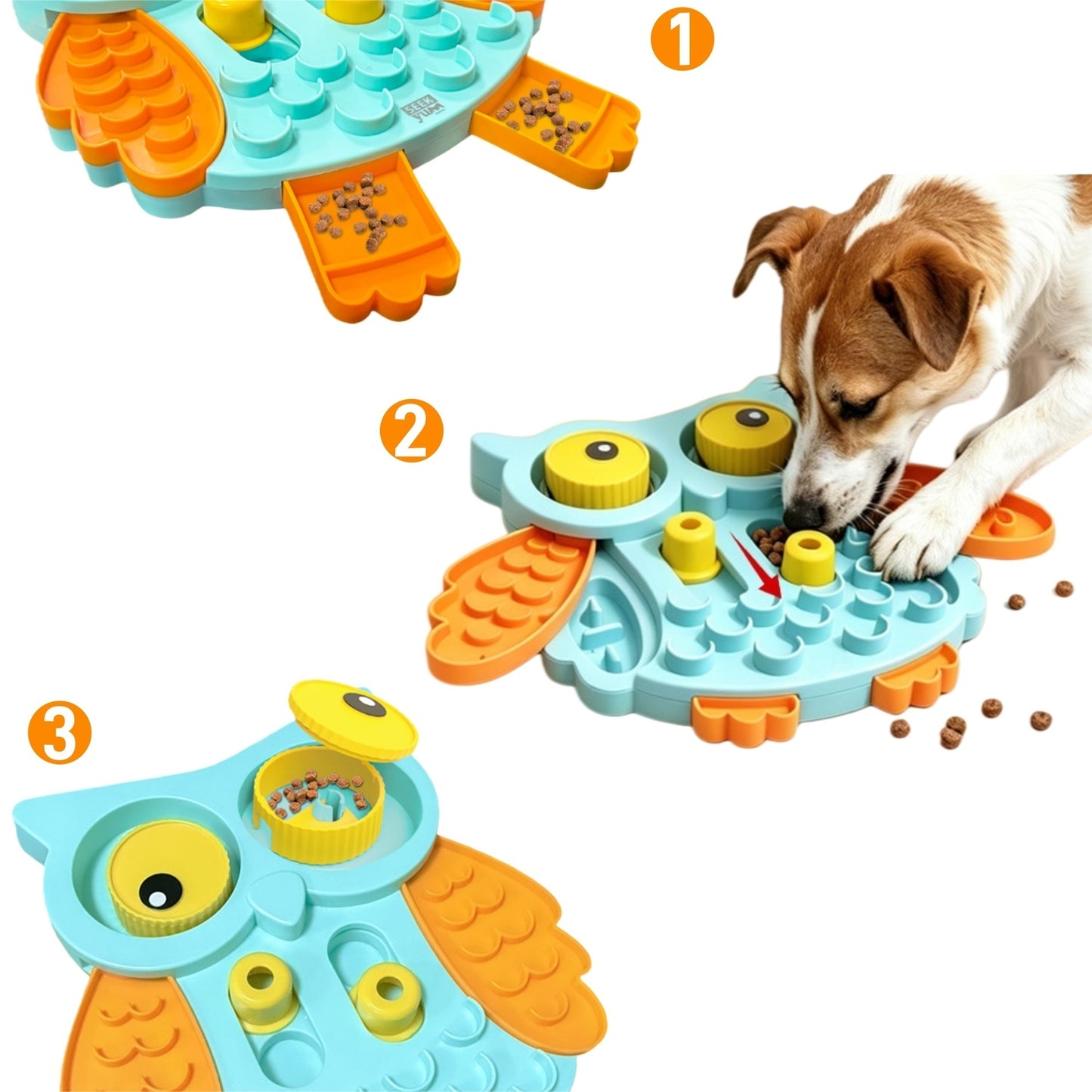 UlePaw Interactive Dog Puzzle Toy Slow Feeder