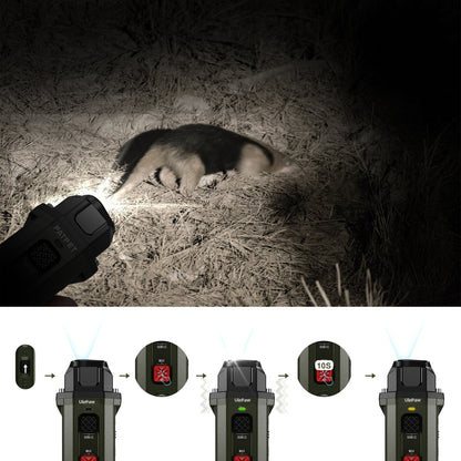 UlePaw Rechargeable Ultrasonic Dog Bark Deterrent, Anti-Bark Device with LED Light
