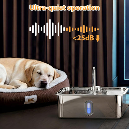 UlePaw 15L Stainless Steel Dog Water Fountain