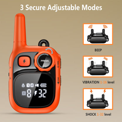 UlePaw Dog Training Collar with Remote IP67 Waterproof Rechargeable 3 Modes