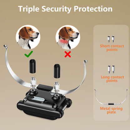 UlePaw Dog Training Collar with Remote IP67 Waterproof Rechargeable 3 Modes