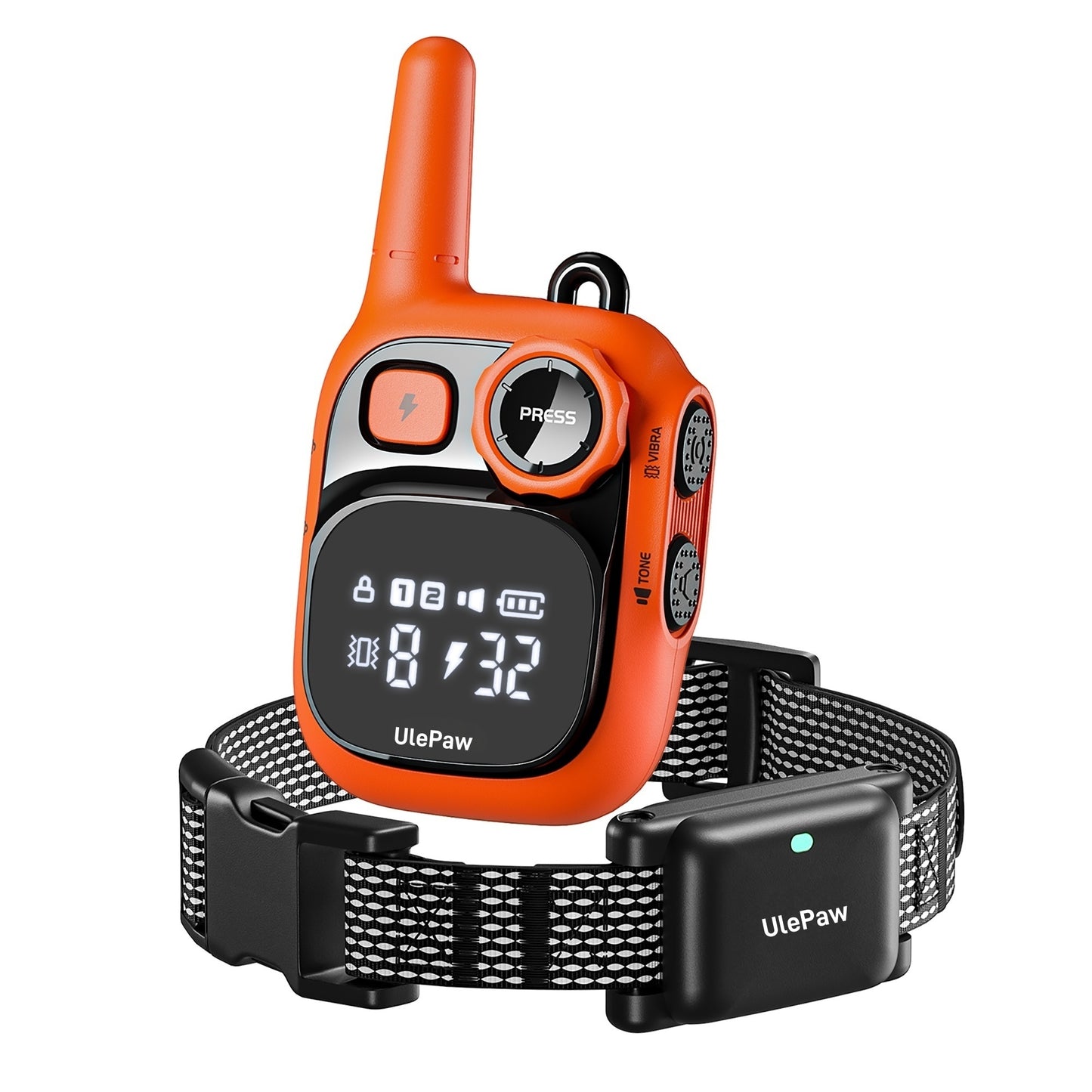 UlePaw Dog Training Collar with Remote IP67 Waterproof Rechargeable 3 Modes